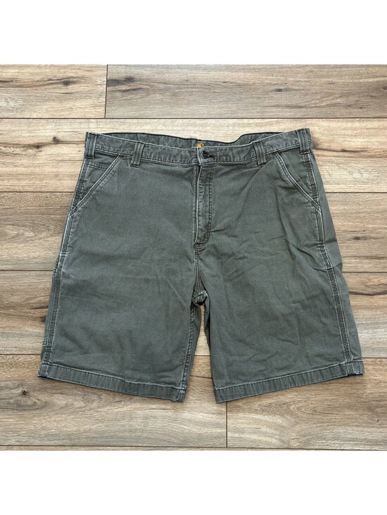 Carhartt Other - Men's Carhartt Relaxed Fit Khaki Shorts SZ 42x9 Tarmac Gray Casual 102514-217